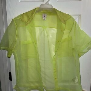 Women’s Sheer Yellow Shirt